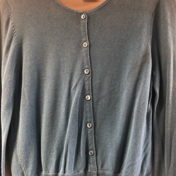 Womens Armani Exchange button up sweater, medium, baby blue - Picture 2 of 5